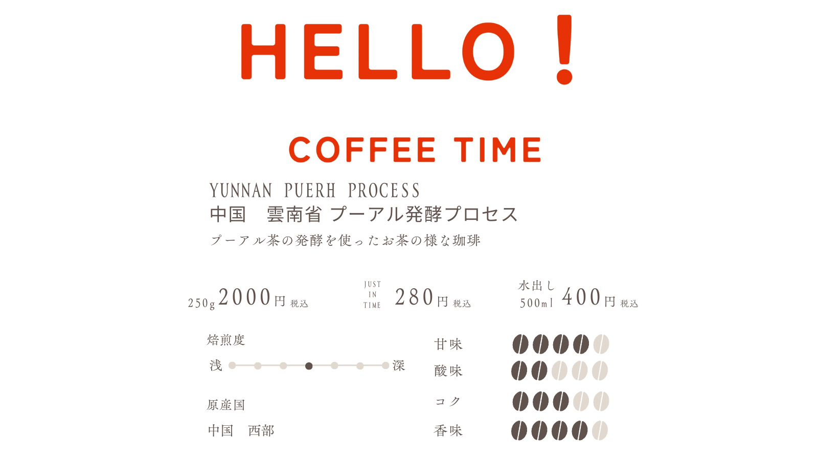 雲南YUNNAN 双日日晒 Natural W Fermentation & Anaerobic