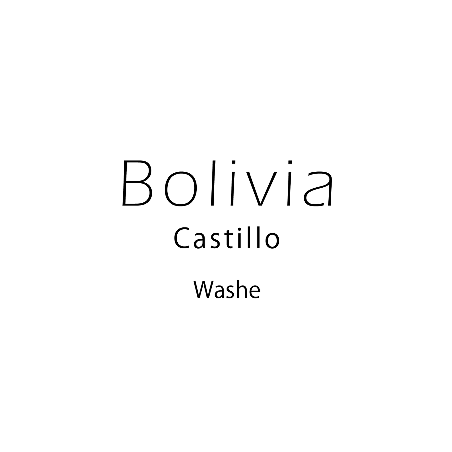 ボリビア ウォッシュト Bolivia Washed