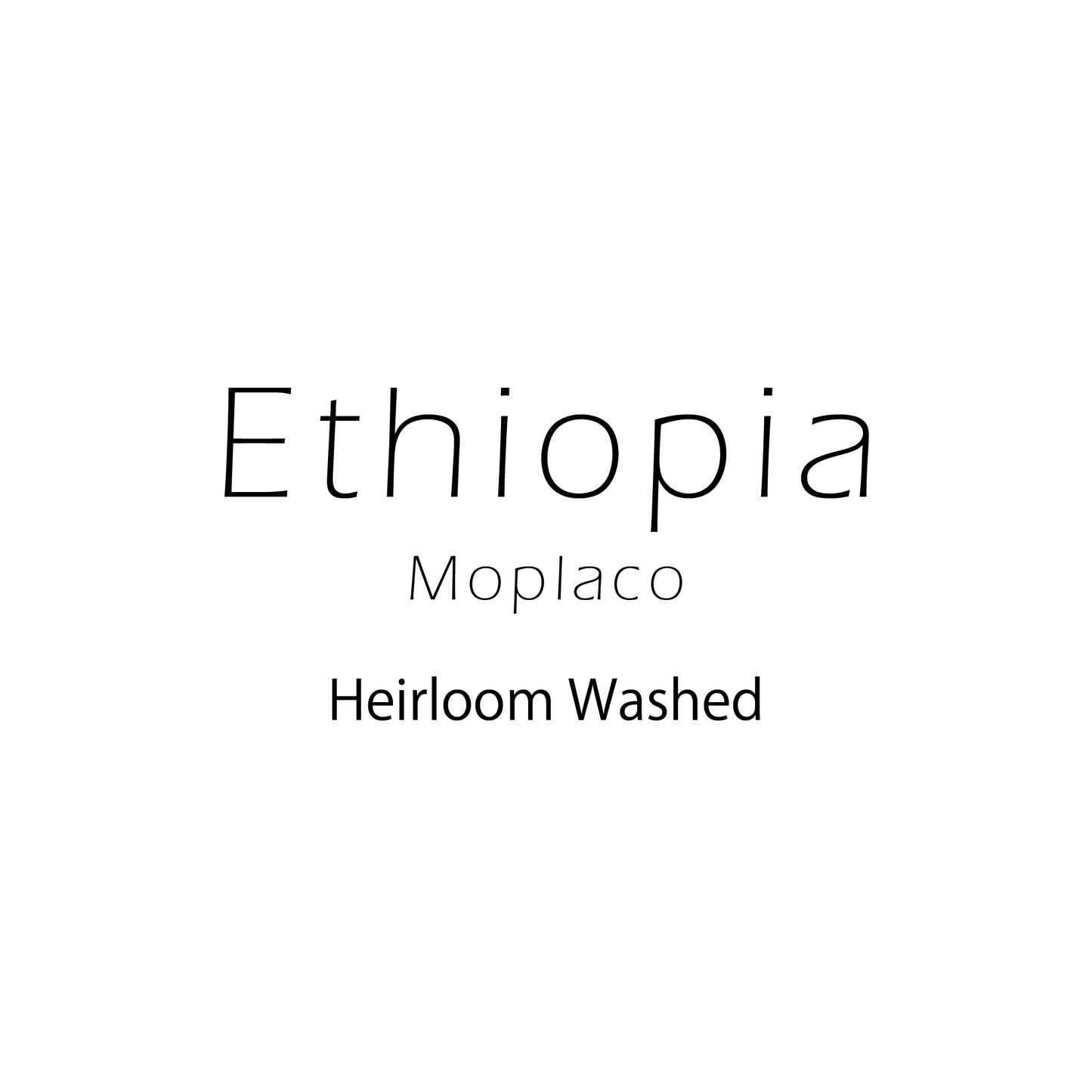Ethiopia Heirloom Washed