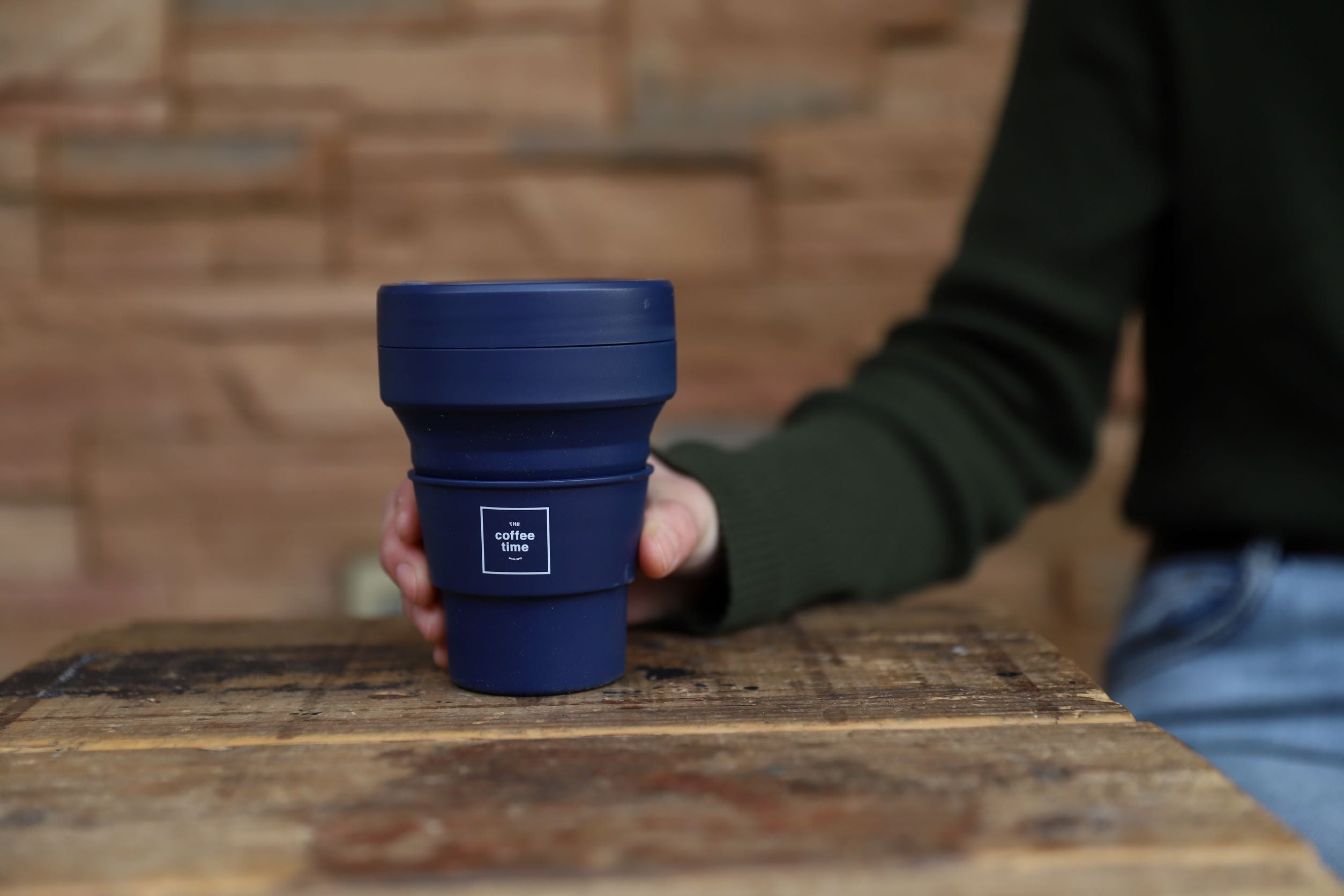 【THEcoffeetime オリジナル】Stojo 12oz 355ml Denim