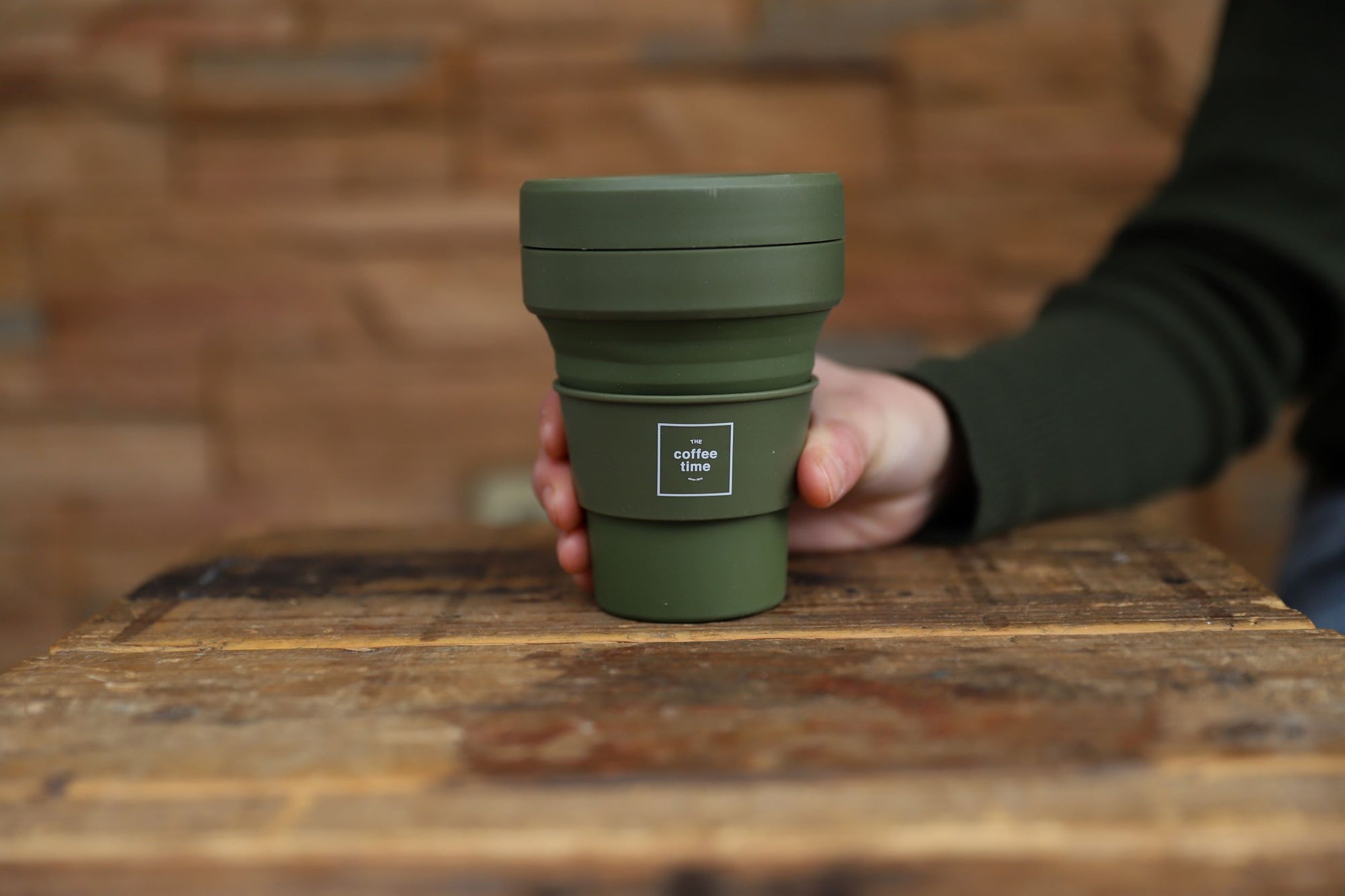 【THEcoffeetime オリジナル】Stojo 12oz 355ml Moss