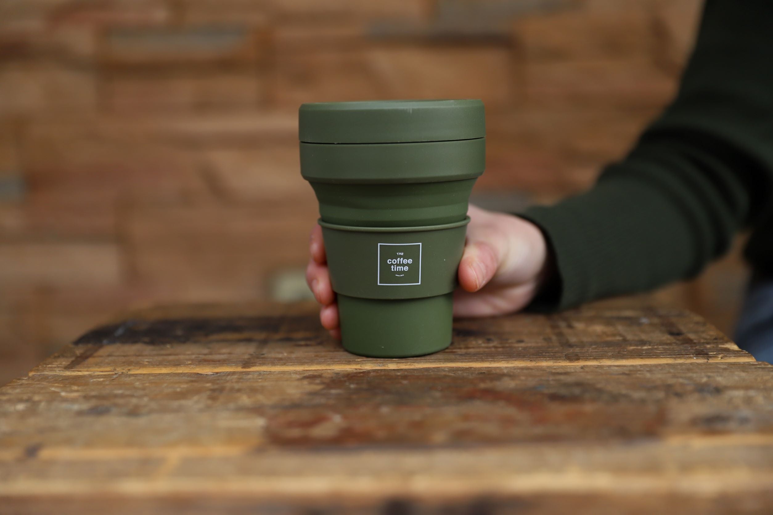 【THEcoffeetime オリジナル】Stojo 12oz 355ml Moss