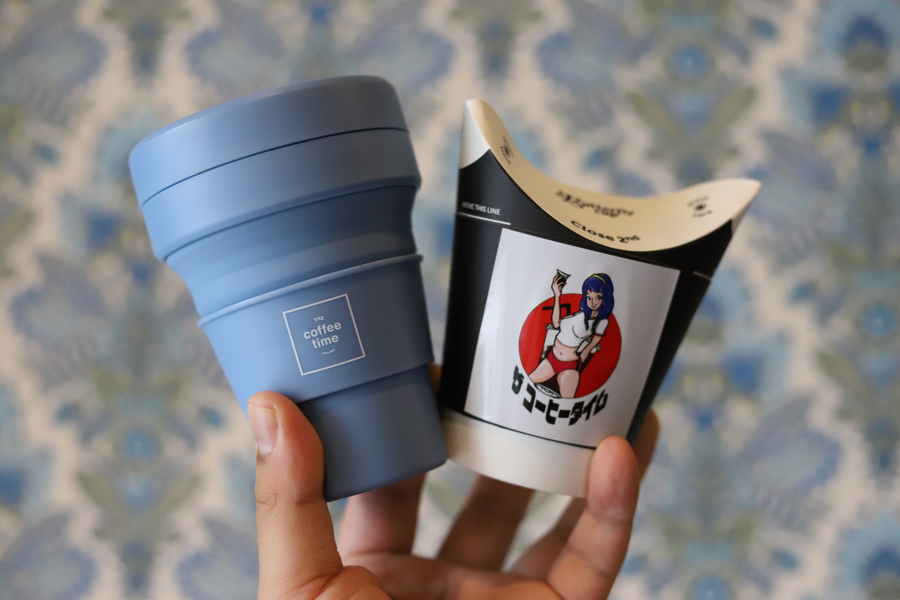 【THEcoffeetime オリジナル】Stojo 12oz 355ml Steal