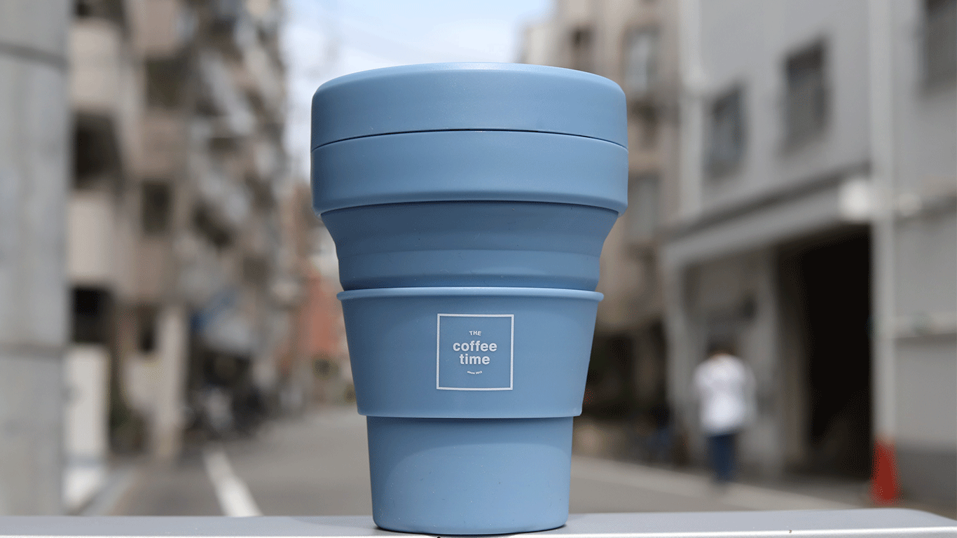 【THEcoffeetime オリジナル】Stojo 12oz 355ml Steal